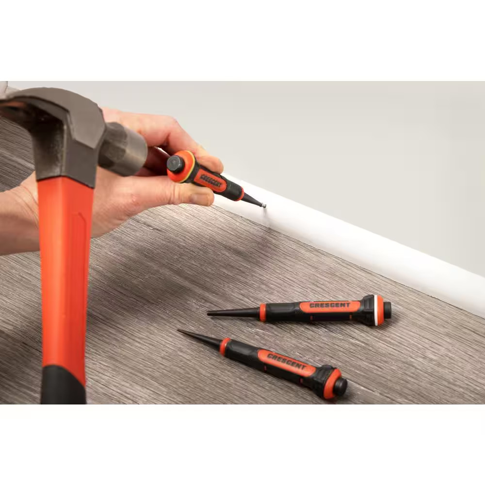 Dual Material Nail Punch Set (3-Pieces)