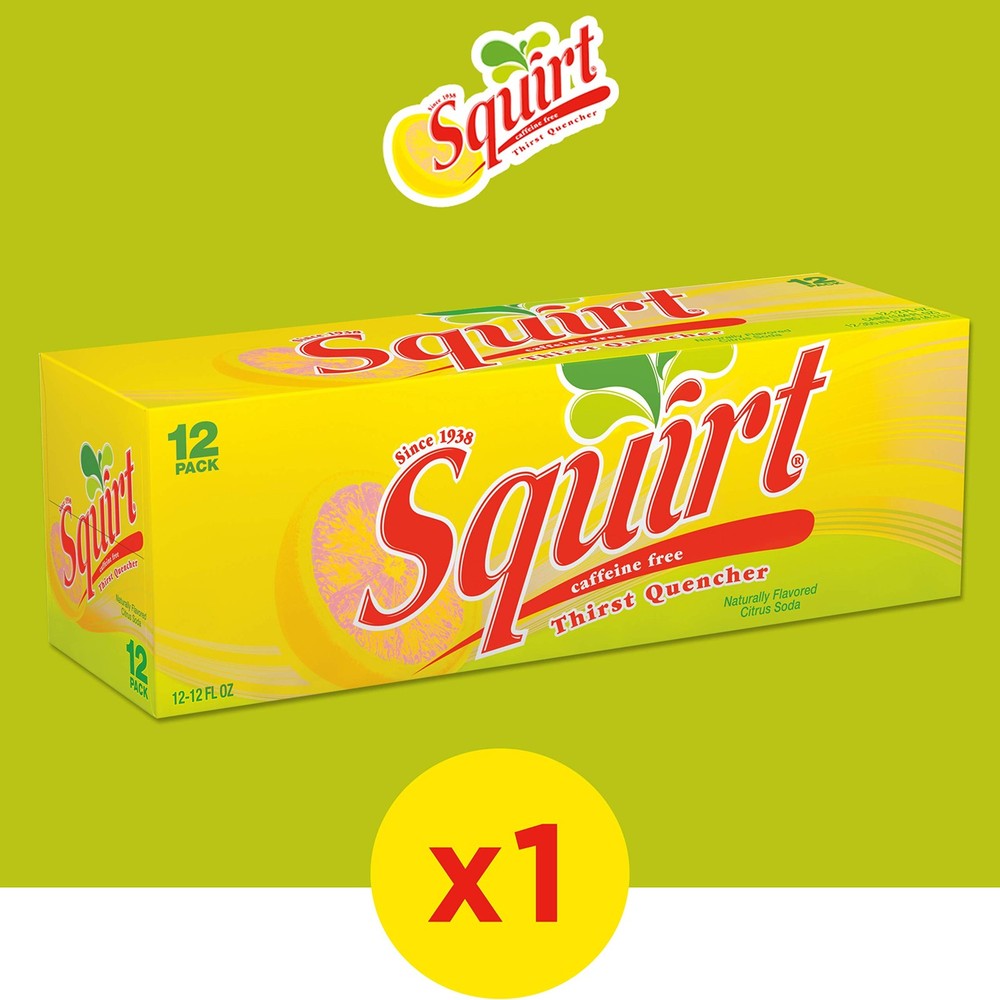 Soda, Grapefruit, 12 Fl Oz Cans, 12 Pack