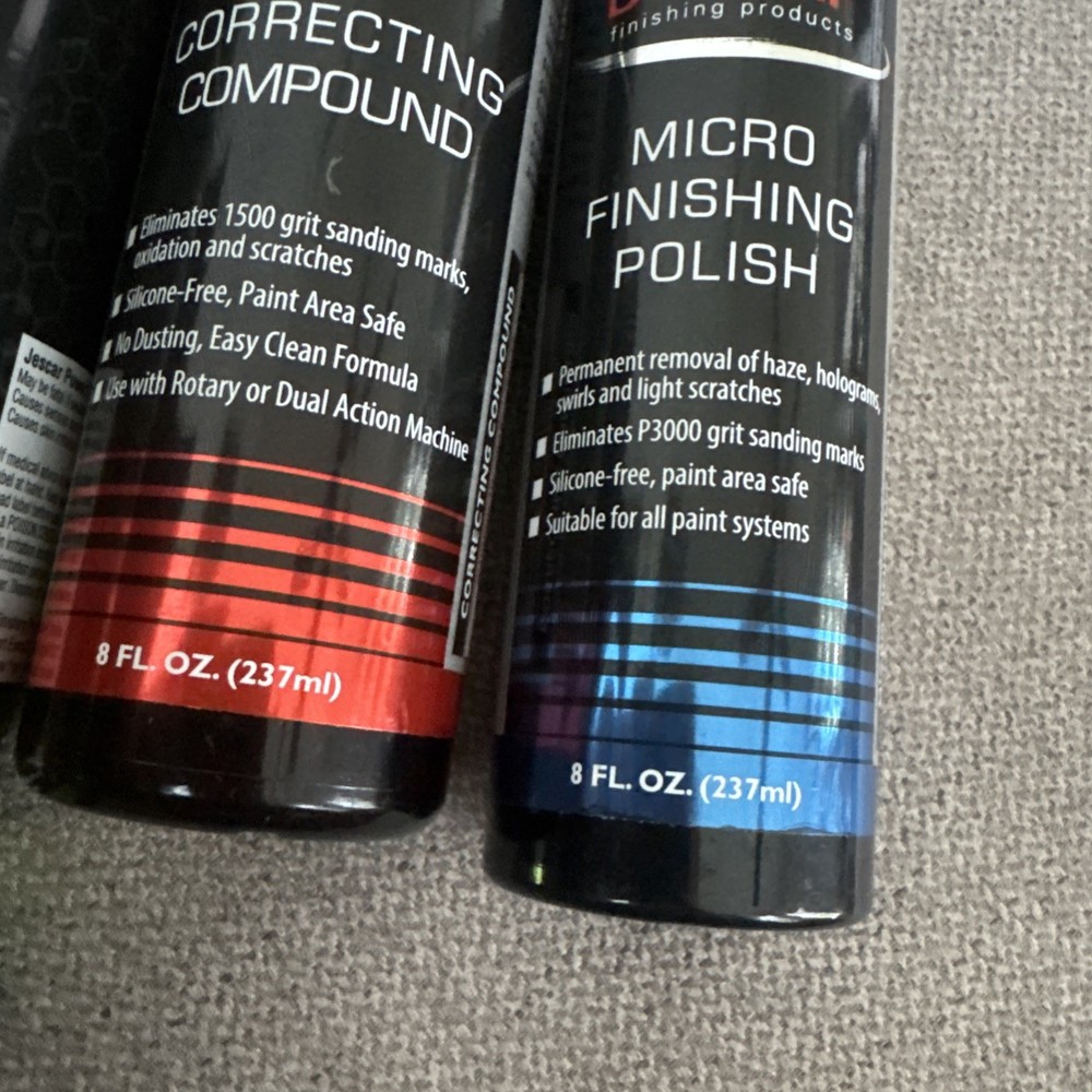 Jescar Power Lock Plus + Sealant Correcting Compound Micro Finish Polish NEW