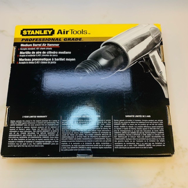 Stanley Air Tools Medium Barrel Air Hammer and 3 Chisel Set - 2800BPM