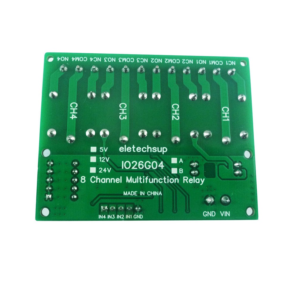 24V 4CH Toggle/ Delay Dip Switch Relay Flip-Flop Bistable Self-locking Trigger