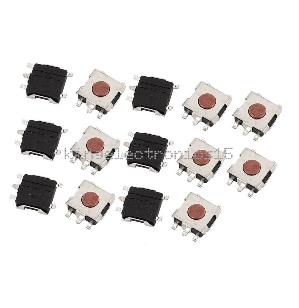 100pcs 6*6*2.5mm Tactile Push Button Switch Tact Switch Micro Switch 4-Pin SMD