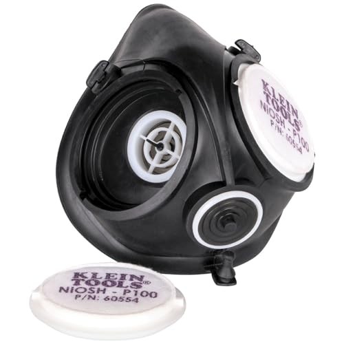 Klein Tools 60552 P100 Half-Mask Respirator w/ Replaceable Filters
