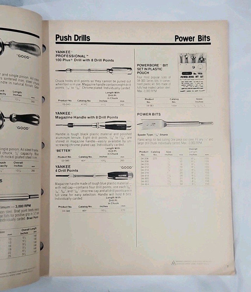 1982 Stanley Tools Catalog 11" x 8-1/2"