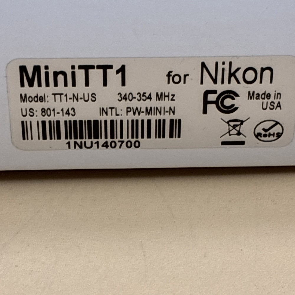 Genuine PocketWizard Mini TT1 Transmitter Pocket Wizard For Nikon, USA