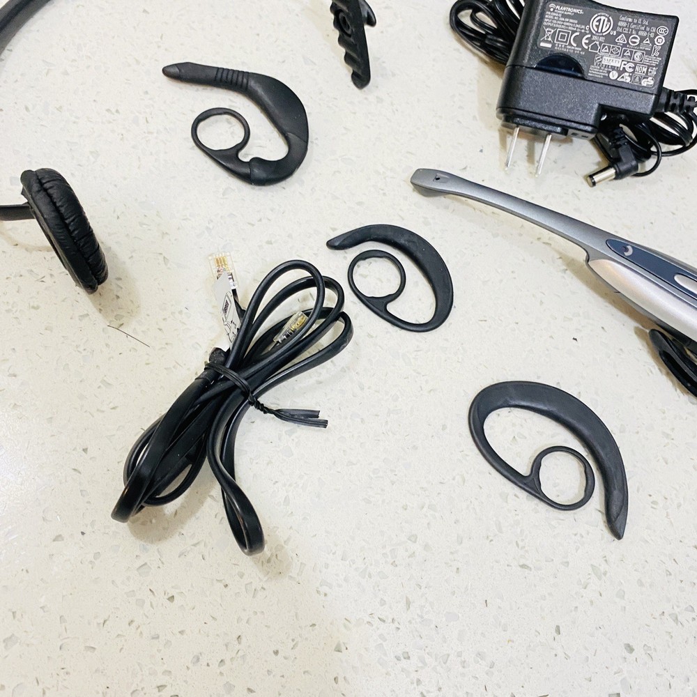 Plantronics CS50 Wireless Office Headset System Tested Works Nice Condition