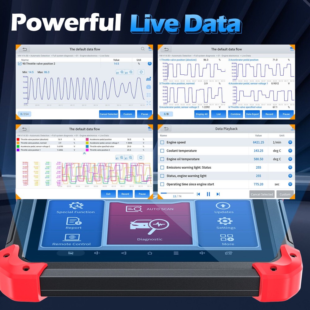 XTOOL D7 OBD2 Full System Diagnostic Tool Bidirectional Scanner Key Programmer