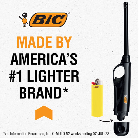 BIC EZ LOAD Lighter, Reloadable Multi Purpose Lighter, 2-Pack (Colors May Vary)
