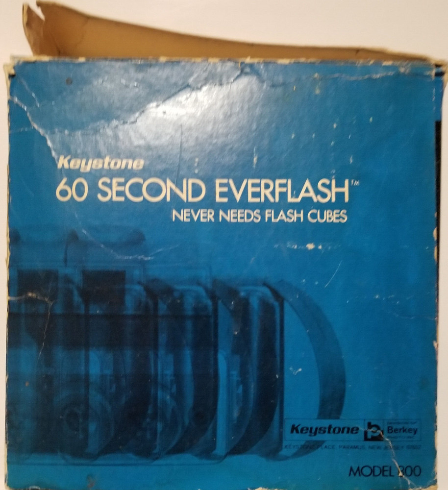Vintage Keystone 60 Second Everflash Camera w/box - Tested/Works