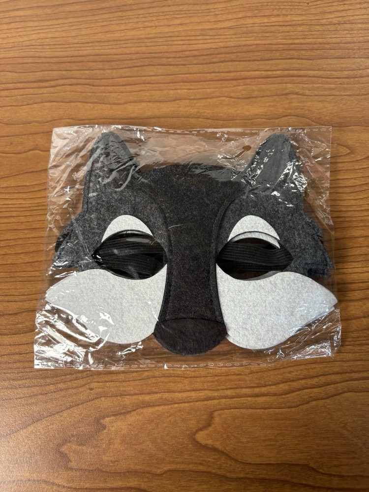 3 Pc Felt Wolf Eye Mask Halloween