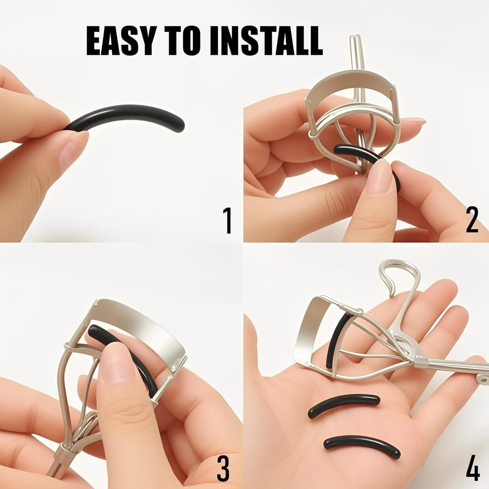 30Pack Suitable for Tweezerman Eyelash Curler Refills,Premium Silicone Soft Rubb