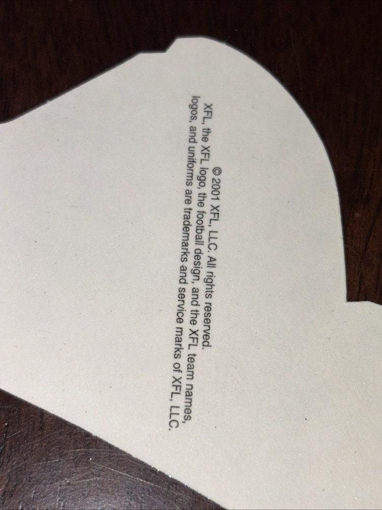 XFL Vending Machine Sticker . ORLANDO RAGE . VD2 Misc.