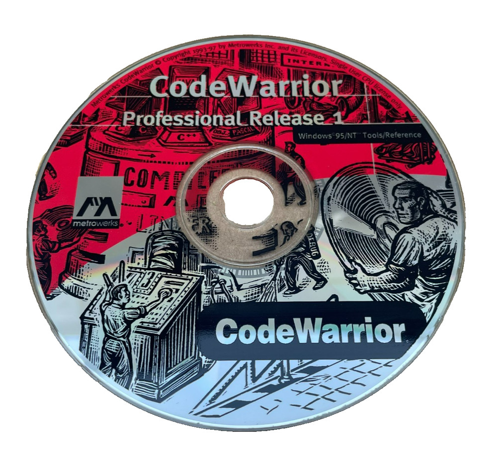 Metrowerks CodWarrior Professional Release 1, Windows 95/NT Tools U21212