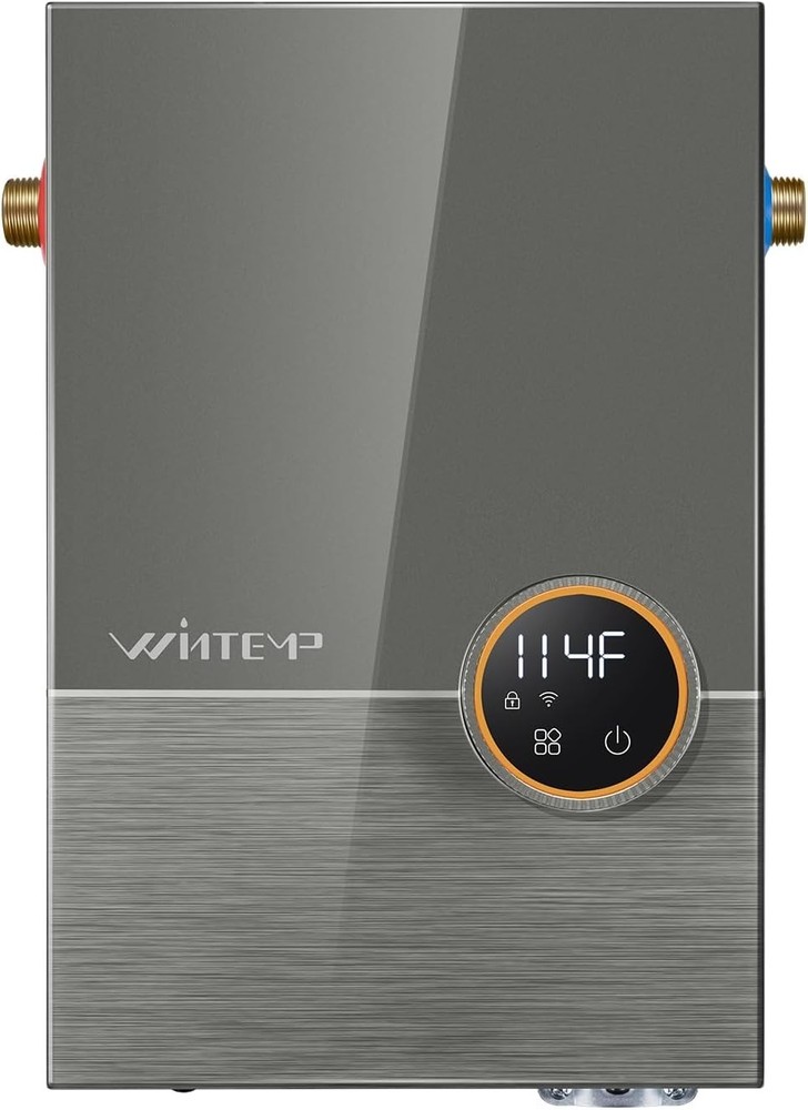 14.4kW Electric Tankless Water Heater 240V 3.5 GPM WiFi ETL Gray