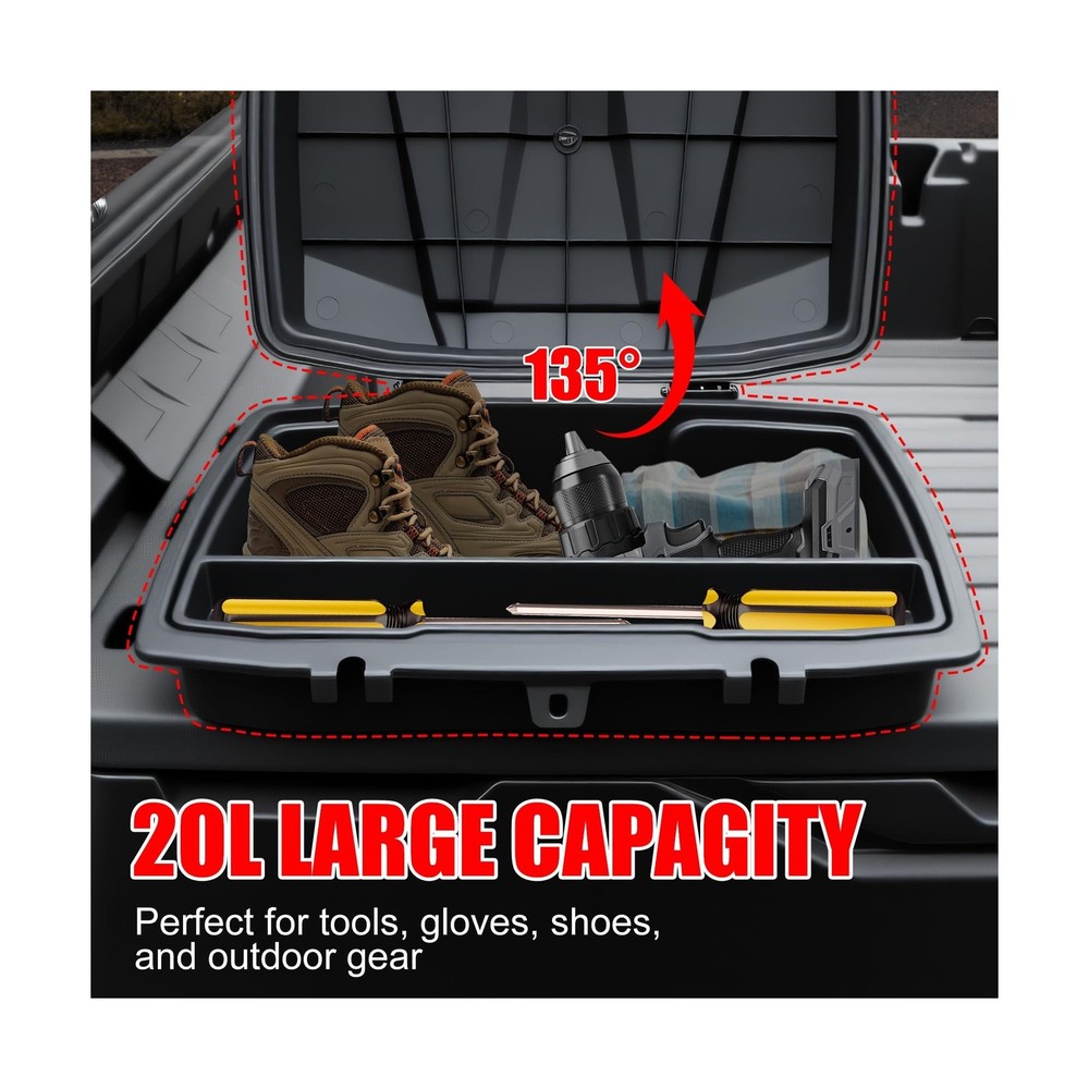 20L UTV Cargo Storage Box for Can-Am Defender/Commander, Waterproof Removable...