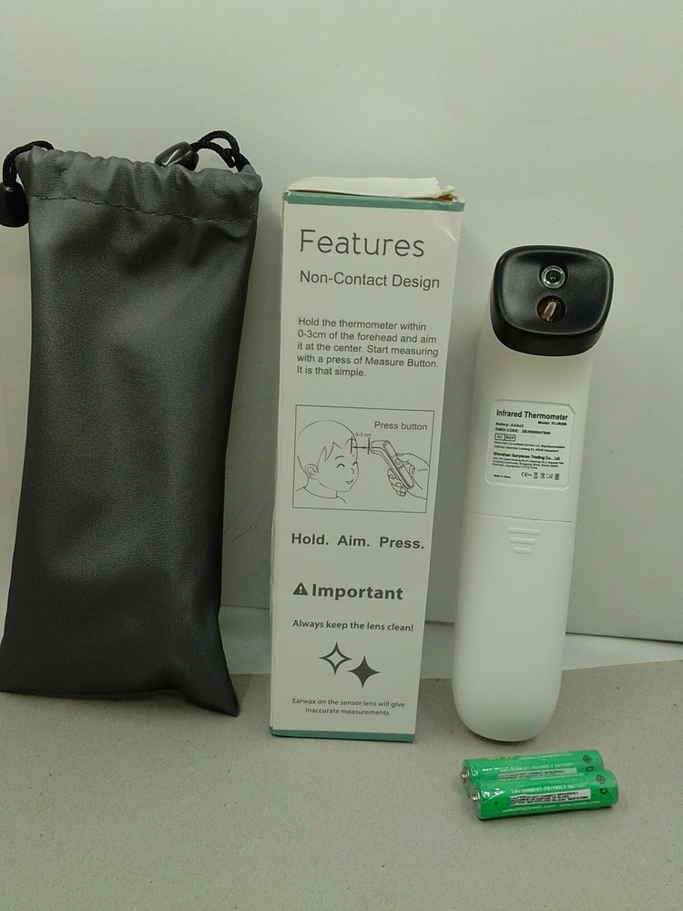 Disen Forehead Thermometer White Batteries Included
