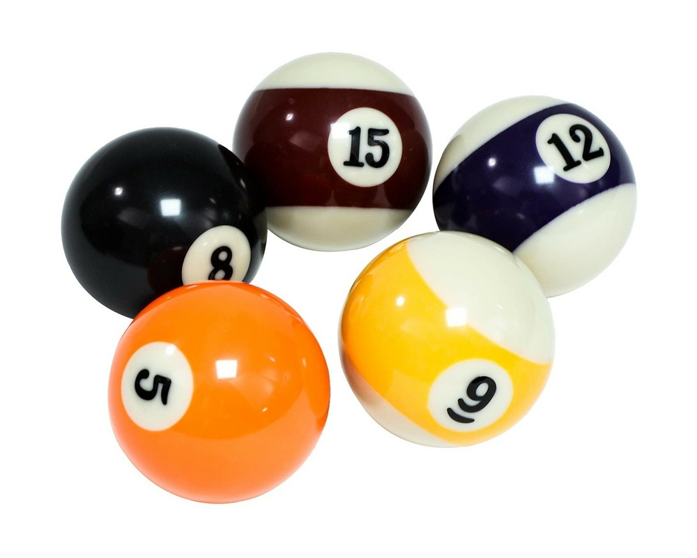 Billiard Balls Set 2-1/4" Regulation Size Pool Table Balls for Replacement (1...