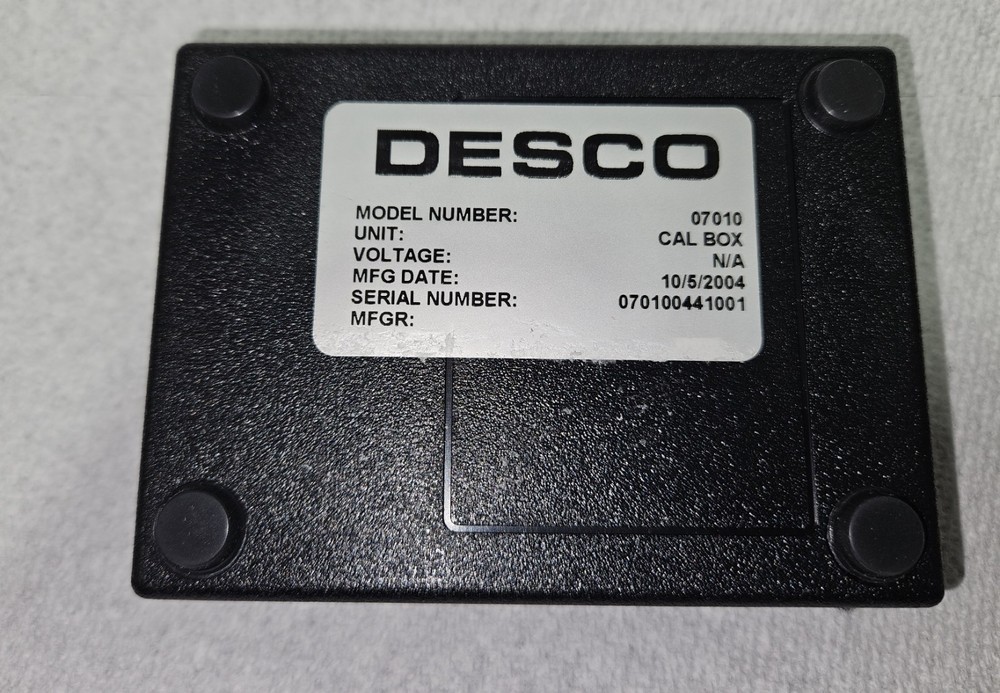 Desco Calibration Unit 07010 with manual