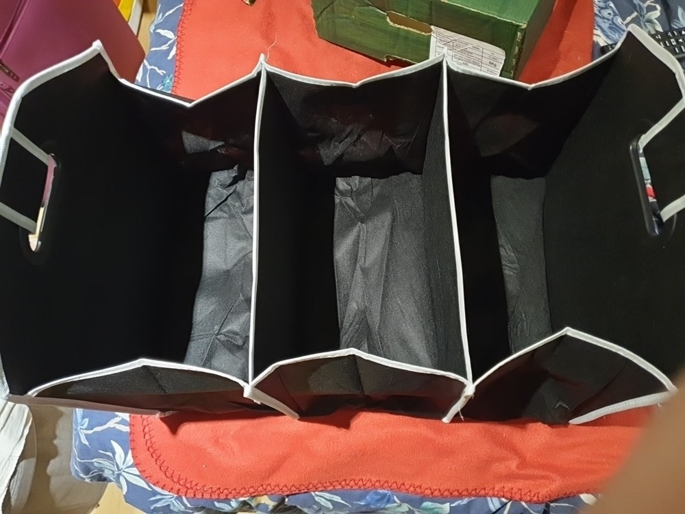 BN Foldable Car Boot Organiser - Extendable - 3 Sections, Pockets