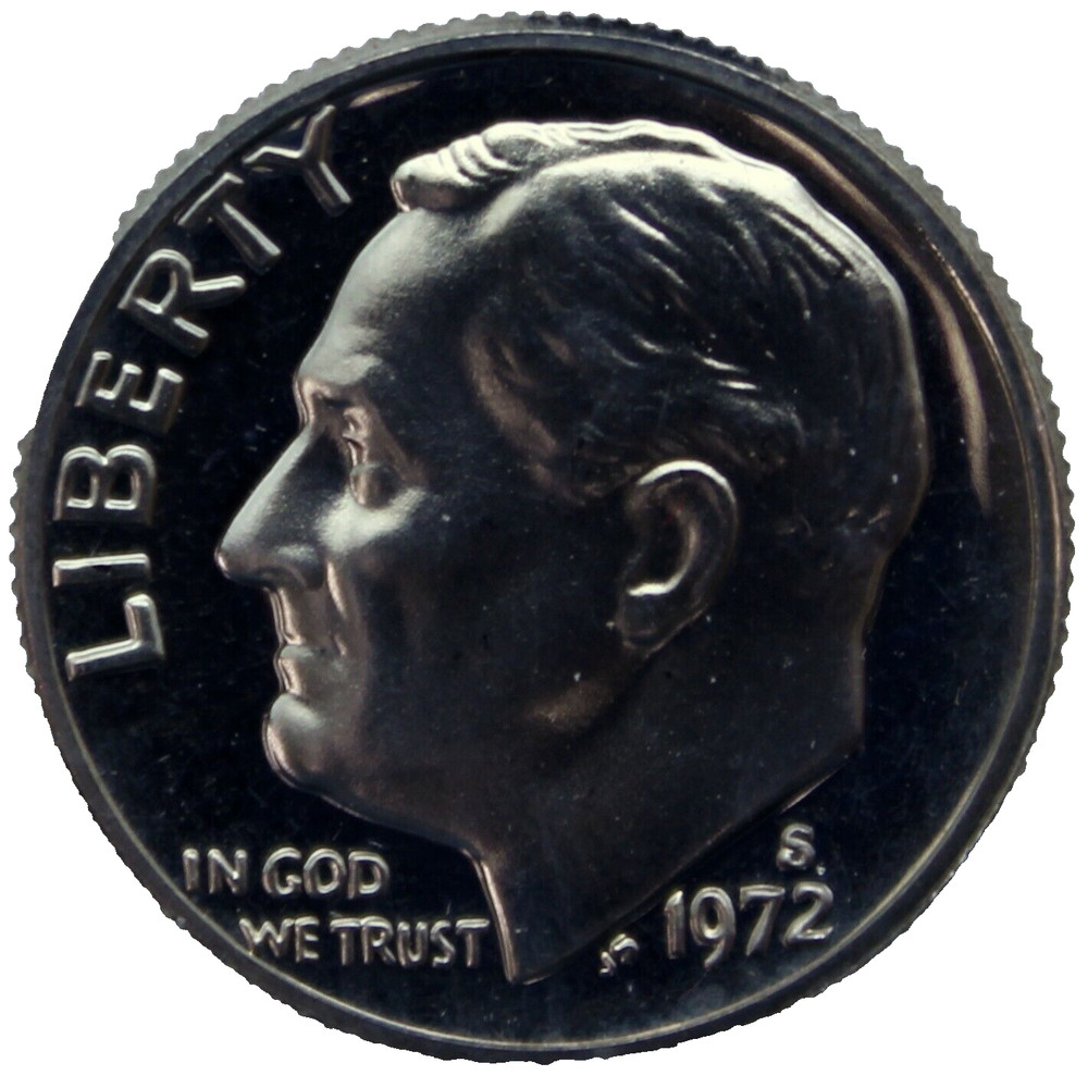 1972-S Proof Roosevelt Dime