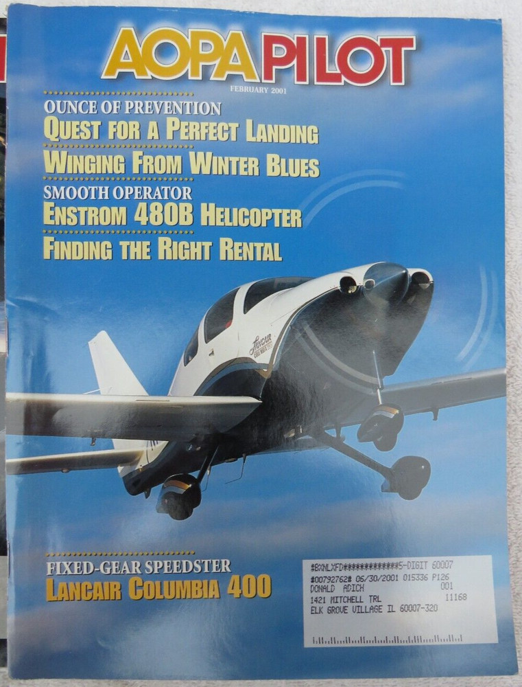 12 Issues 2001 AOPA Pilot Magazine - January to December