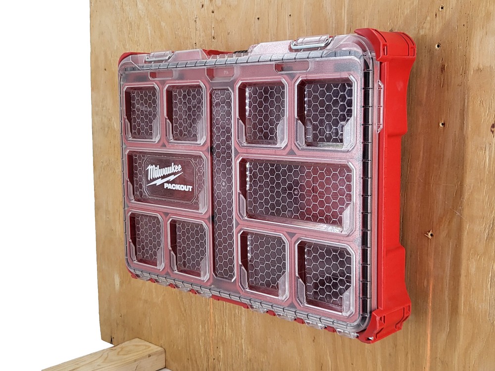 Milwaukee Packout Tool Case Box Wall Mount Hanging Cleats