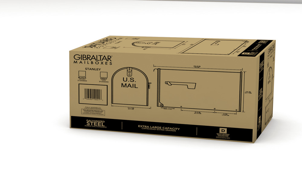 Architectural Mailboxes Elite Galvanized Steel, Medium, Post-Mount Mailbox