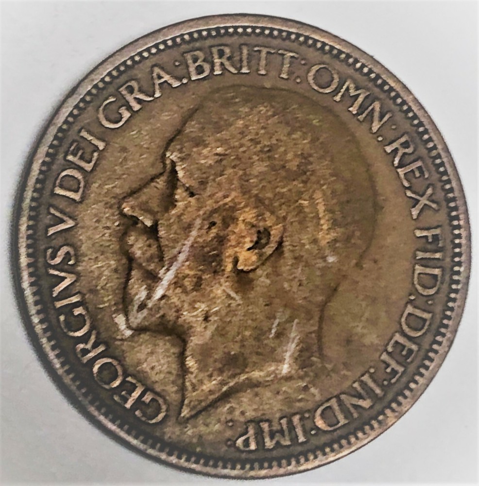 # C8807 GREAT BRITAIN COIN, HALF PENNY 1927