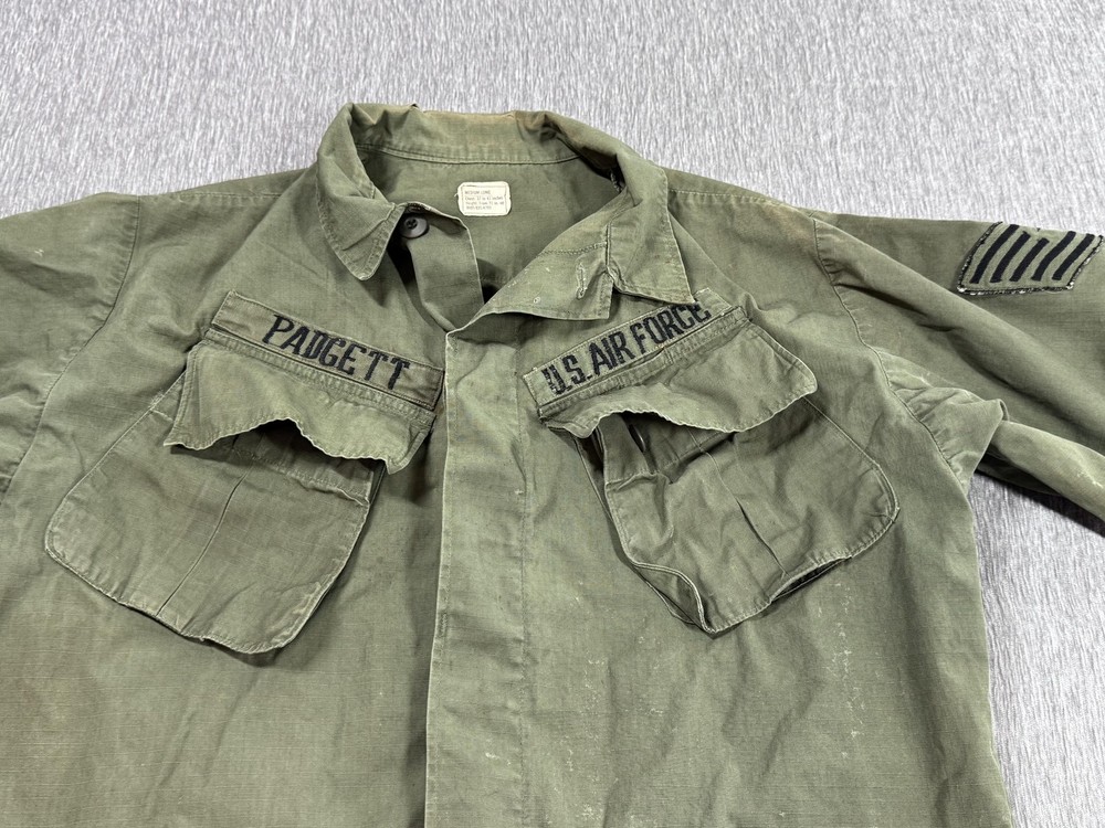 Vintage Poplin Ripstop Og107 Class1 Tropical Combat Jacket Medium Long 1968