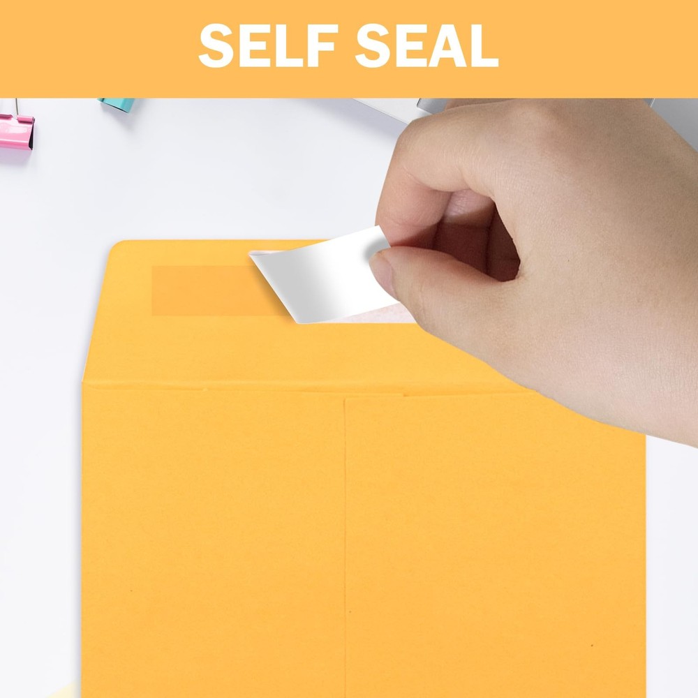 6x9 Envelopes Self Seal for Mailing, Organize, Storage, Home Documents