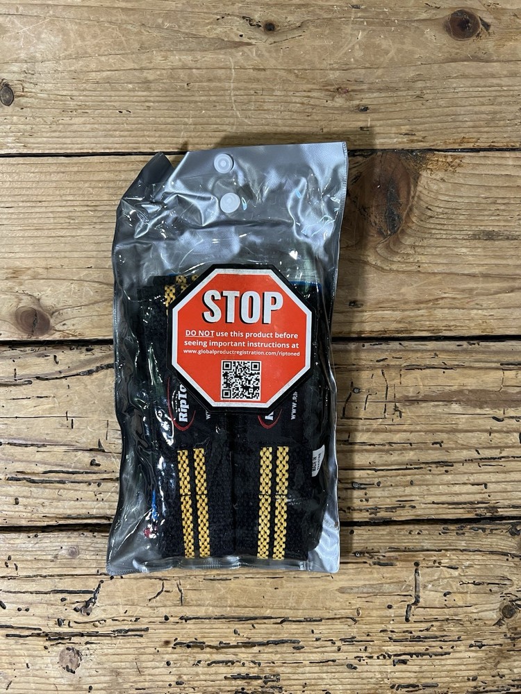 Riptoned Unisex Black Weightlifting Wrist Straps - NWT