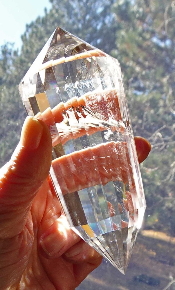 Clear Quartz Vogel 24-sided Crystal - v2003