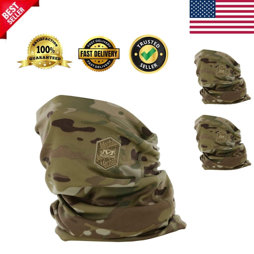 Durable Multicam Neck Gaiter for Men - Machine Washable & Multi-functional