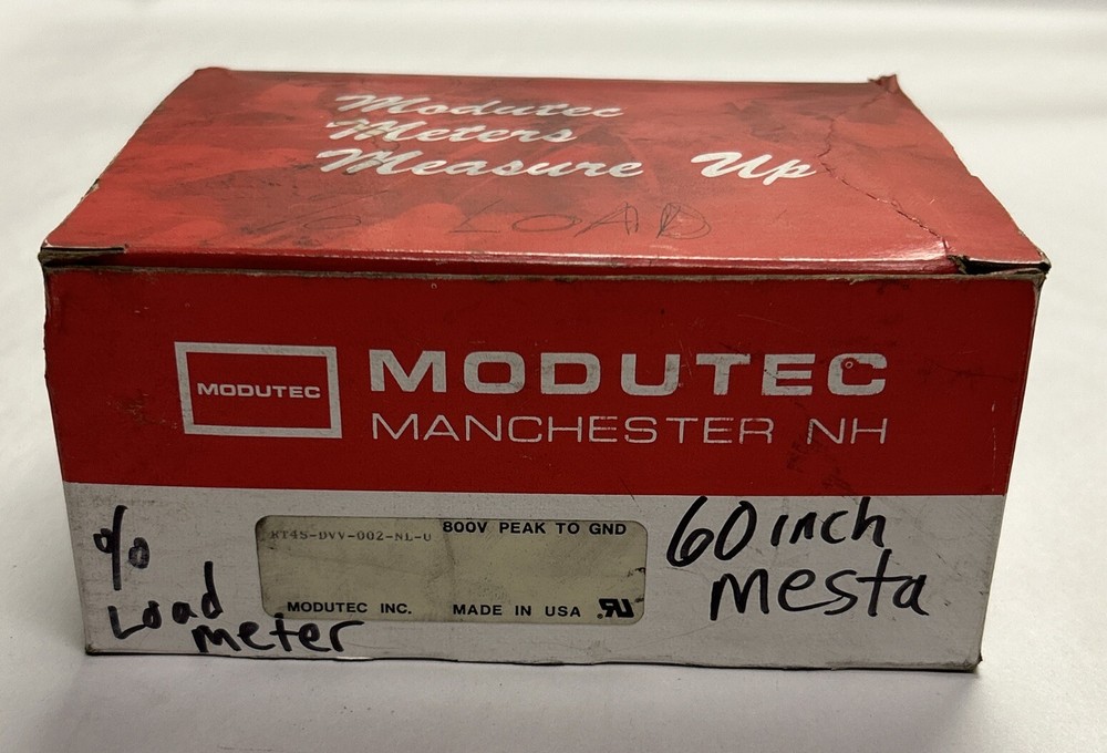 MODUTEC,KT4S-DVV-002-NL-U,PANEL METER 0-2 DC VOLTS NOS