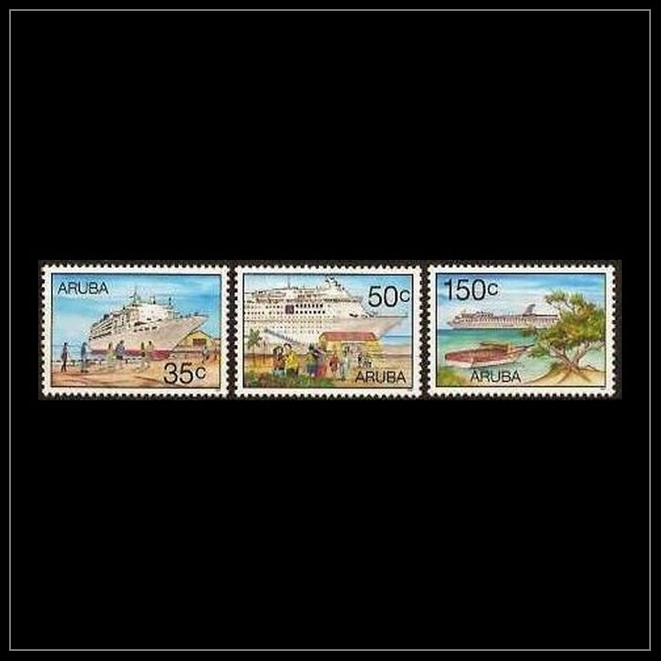 Aruba Issue 1997 (197-199) Cruise Ships