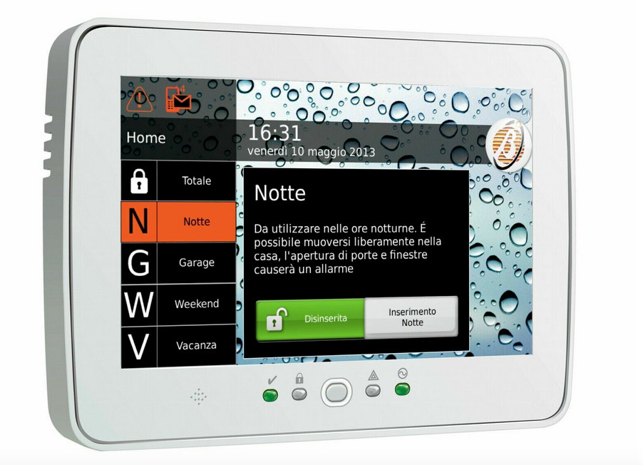 Bentel Security Wired Touch Screen Keyboard for Absoluta and Plus - M-TOUCH