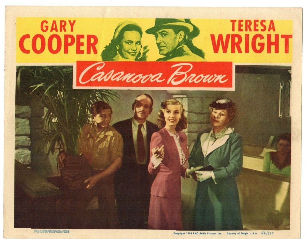 GARY COOPER TERESA WRIGHT CASANOVA BROWN  1944 ORIG 11X14  LC3595
