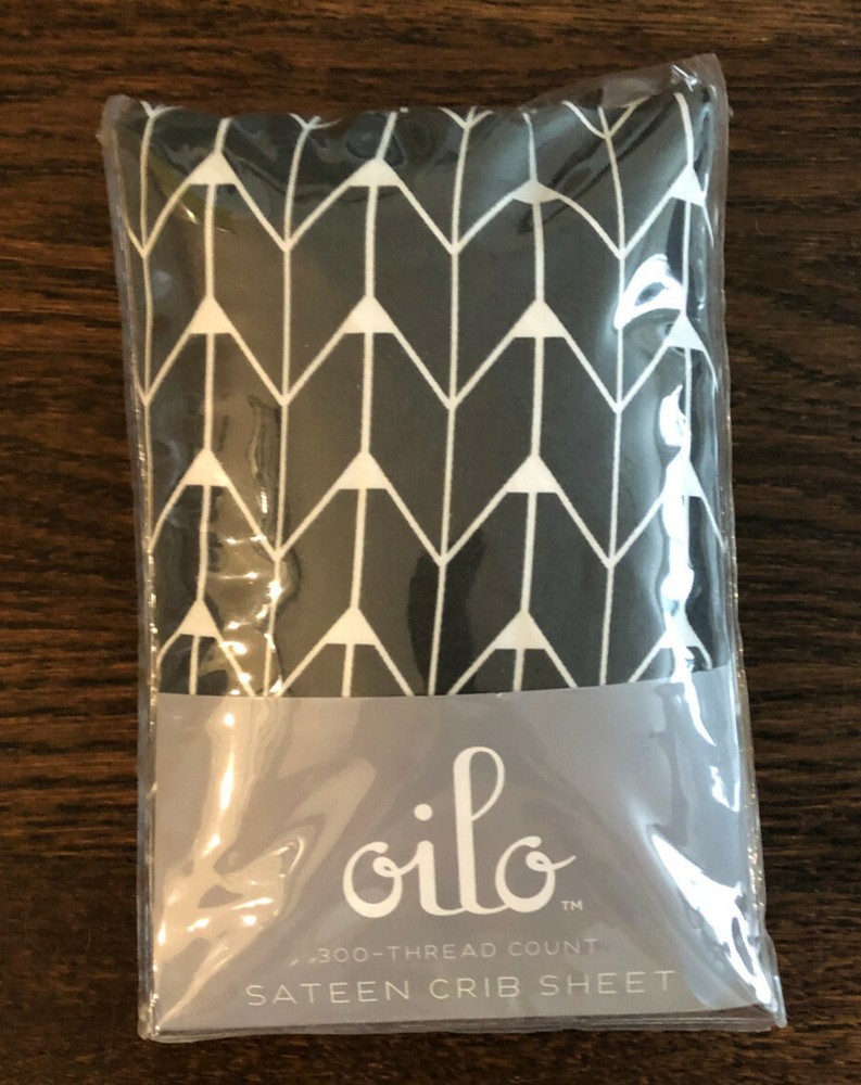 Oilo Studio Finn Crib Bedding collection – charcoal