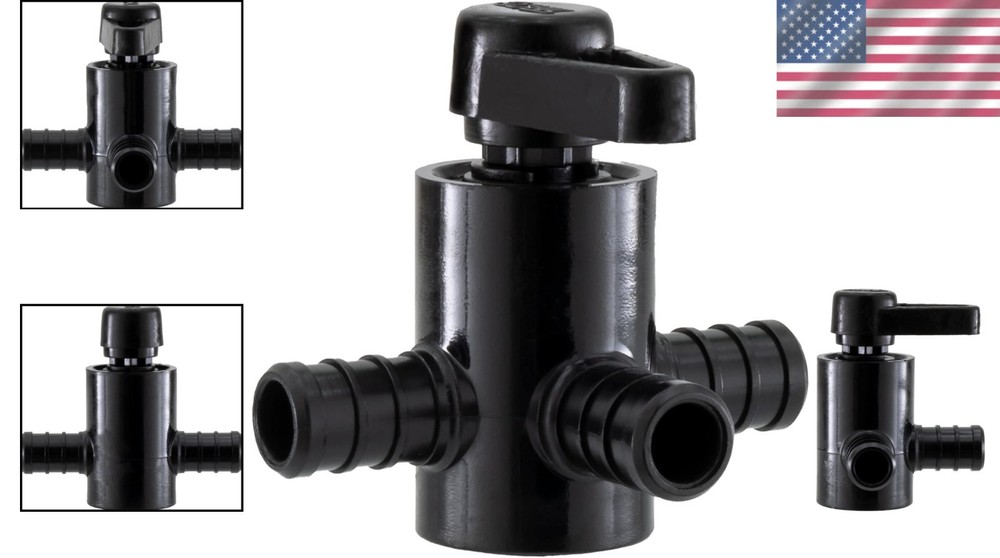 Efficient 1/2" Three-Way Valve for RV Water Heaters | Winterizing Essential
