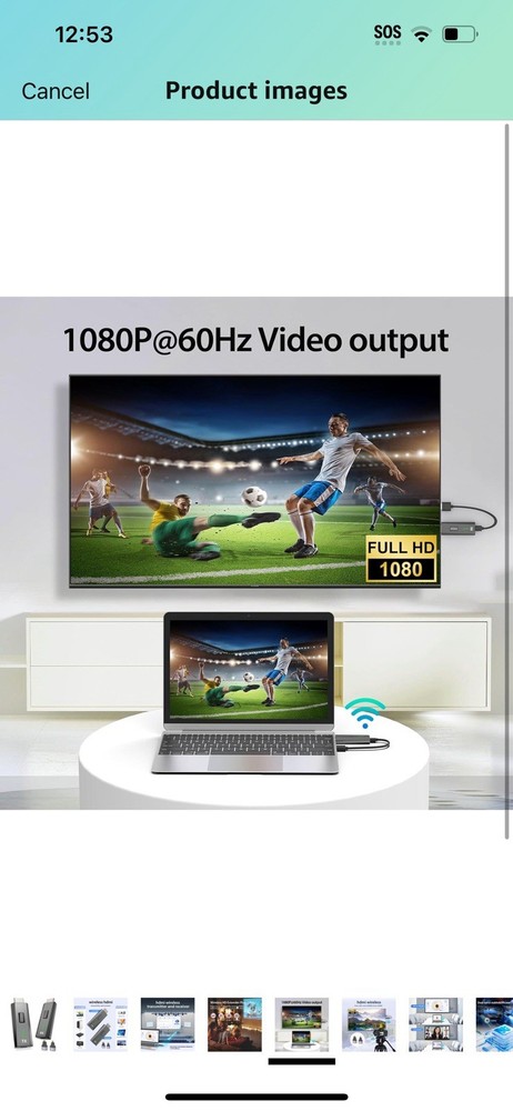 Wireless Hdmi Transmitter and Receiver,4k Decode 1080p Output,Plug & Play