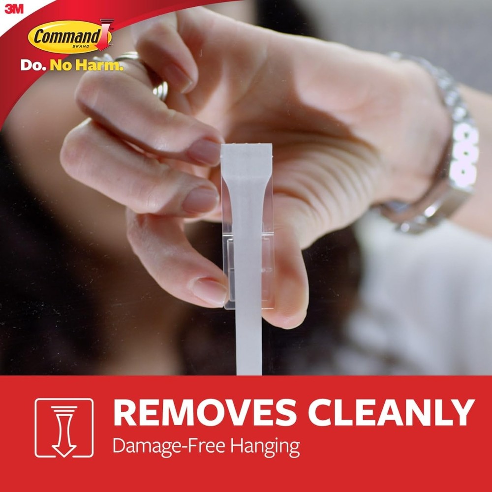 Jumbo Utility Hook, 7.5 lb Capacity, 1 Wall Hook & 4 Strips - Damage-Free