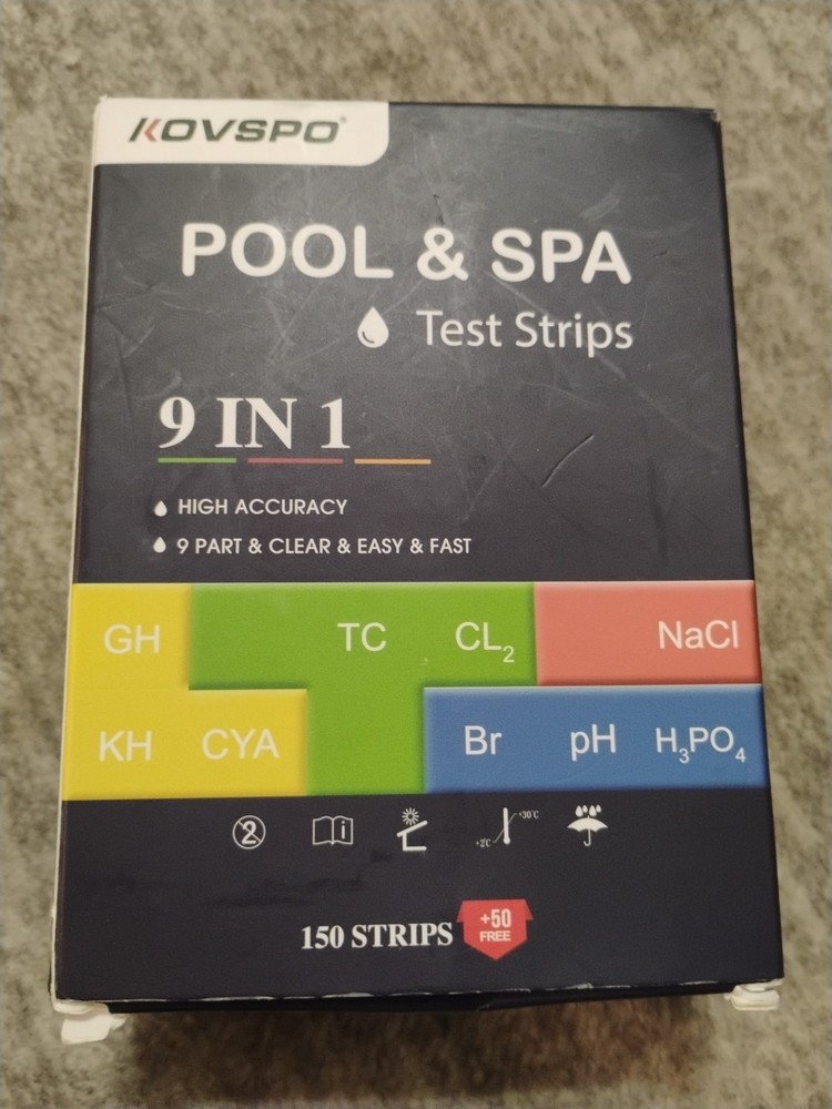 Pool Test Strips Kovspo 150 Strips Pool and Hot Tub Test Strips,Accurate Test
