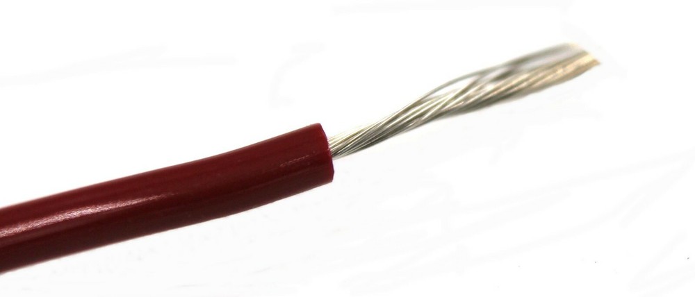 20 AWG Red, Stranded High Flex Test Lead Wire - 20ft length