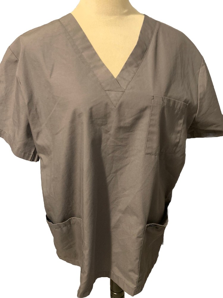 Dagacci Unisex Scrub Top Gray Size Large