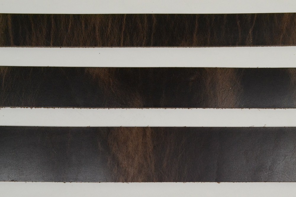 Belt Strip - Chocolate rustic oil tan pullup - 64" - Various Widths (E418)