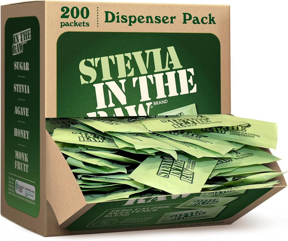 Stevia Stevia Sweetener Packets, 200 Ct Box, 2 Pack, Zero Calorie Stevia Sugar