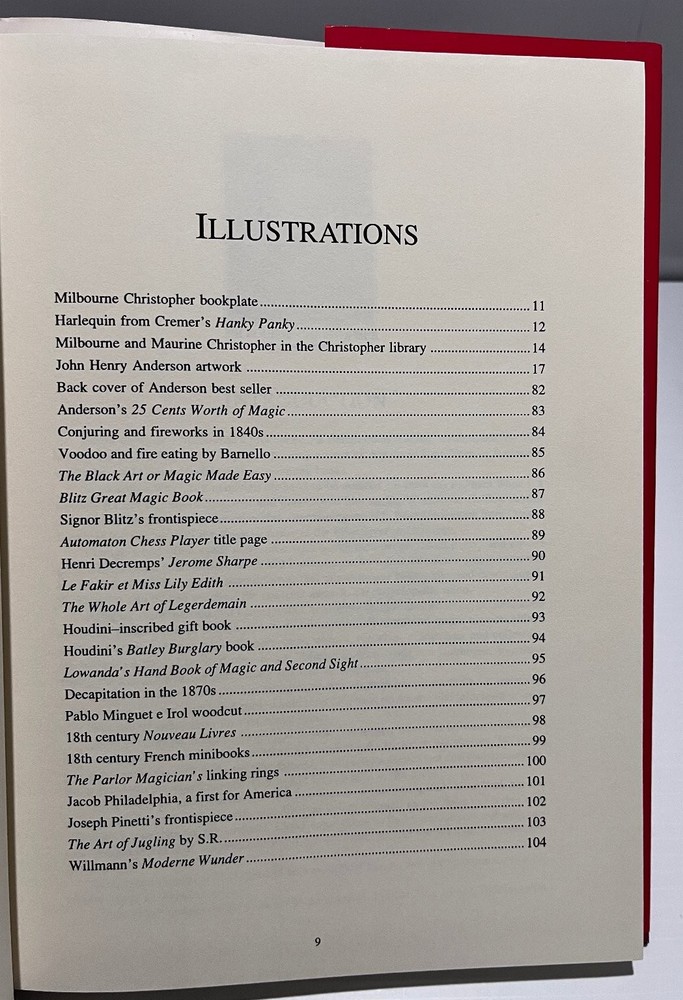 Milbourne Christopher Library Book Magic Occult 1589-1900 ISBN