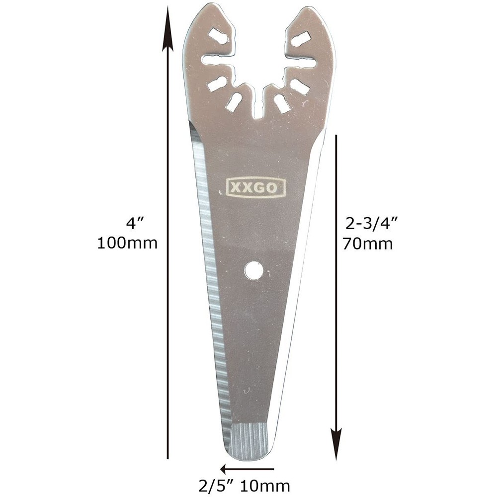 XXGO 4 Pcs Oscillating Multi Tool Scraper Blade - 4 Pcs, Silver