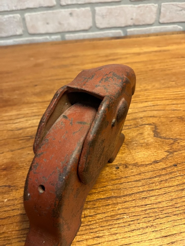 Vintage Vindex Red Cast Iron Elephant Nutcracker Original Paint