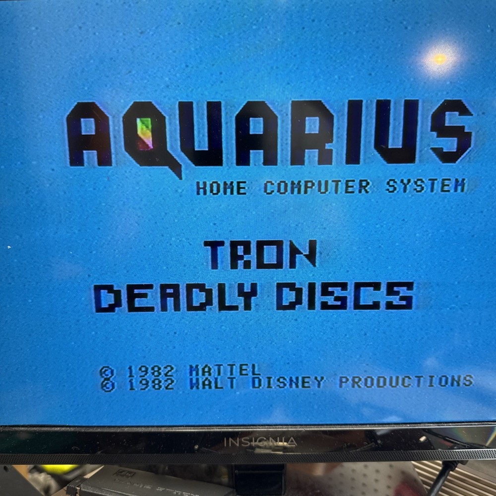 Aquarius Tron Deadly Discs Mattel Electronics Home Computer System 1982 Tron